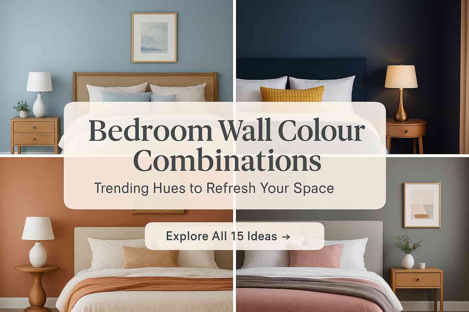 Bedroom Wall Colour Combinations to Refresh Your Space
