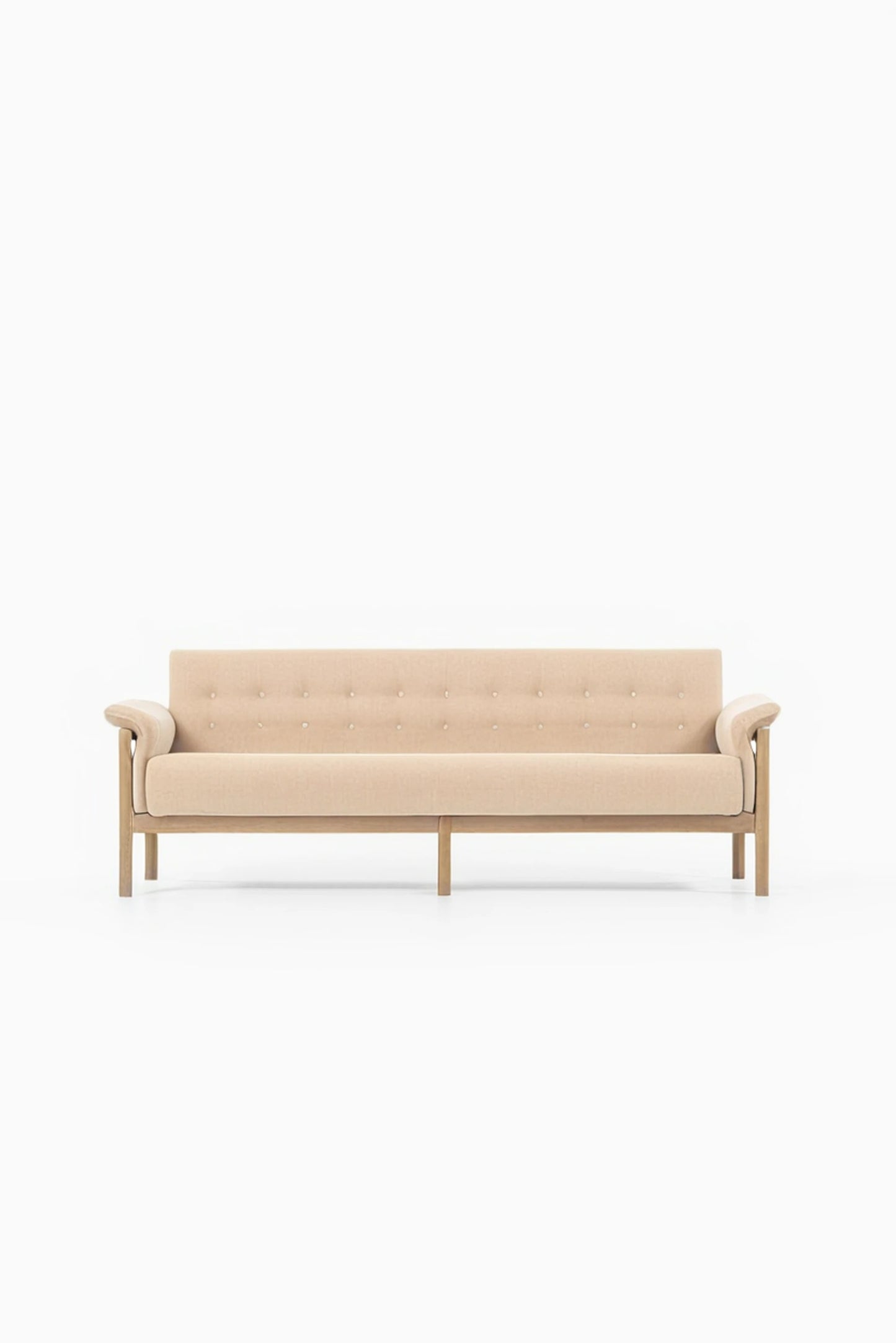 Suryavanshi Cozy Casa Mid-Century Modern Olive Green Velvet Sofa with Wooden Solid Wood Frame