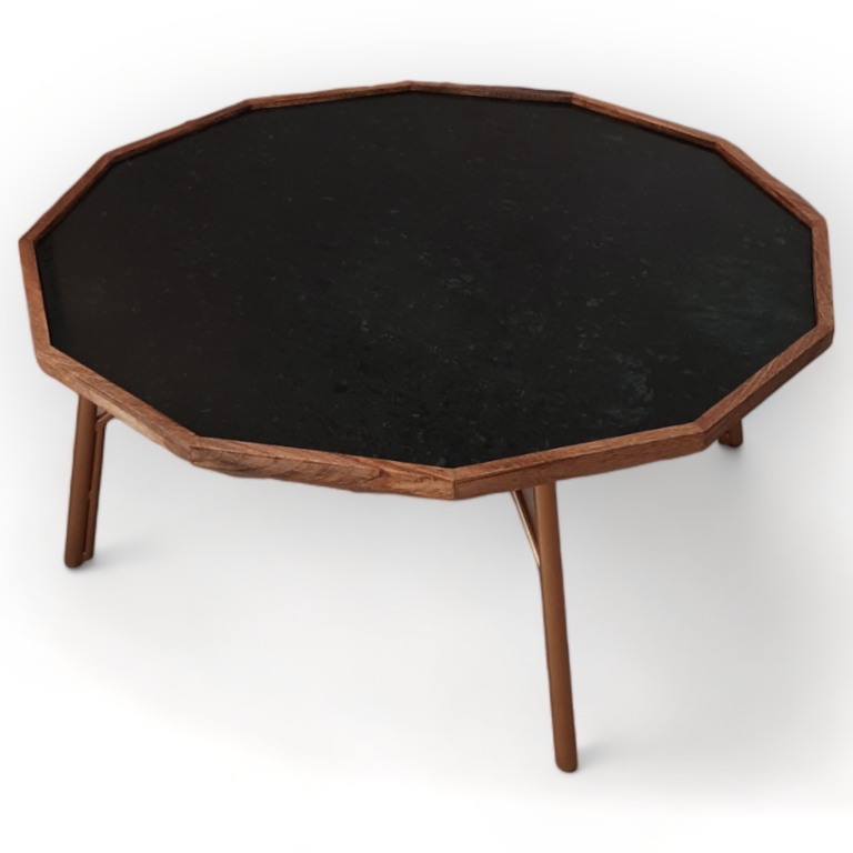 Suryavanshi Green Marble Top Jade Coffee Table – Contemporary Elegance for Your Living Space