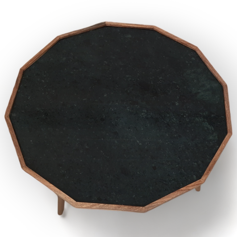 Suryavanshi Green Marble Top Jade Coffee Table – Contemporary Elegance for Your Living Space
