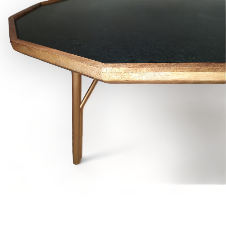 Suryavanshi Green Marble Top Jade Coffee Table – Contemporary Elegance for Your Living Space