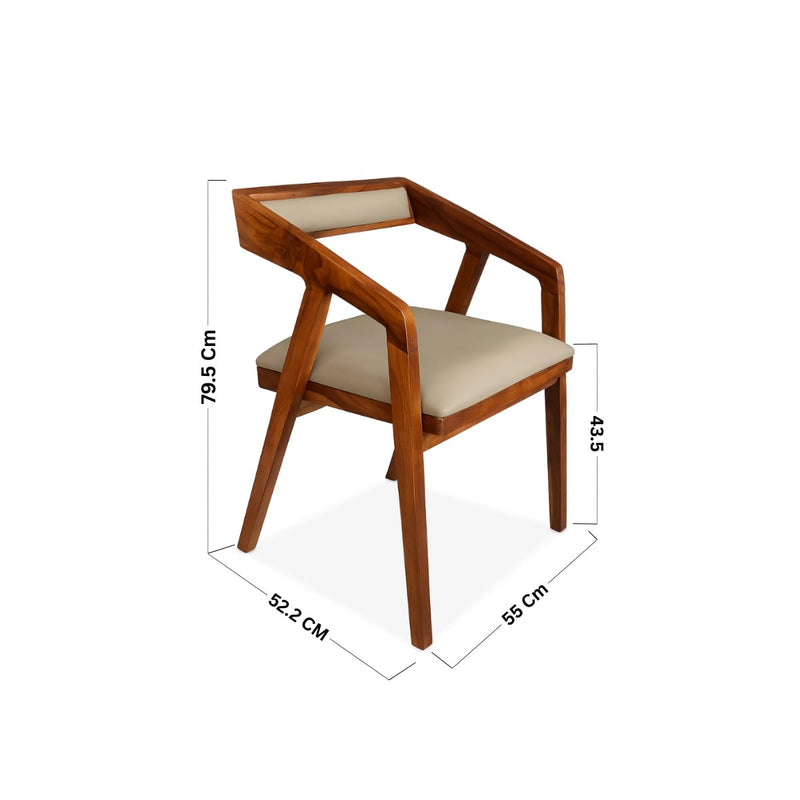 Solid Sheesham Wood Arm Chair (Multipurpose Chair)