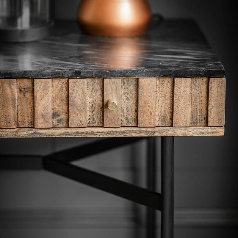 Suryavanshi Berkeley Marble Console Desk - A Fusion of Style and Functionality(W115 x D55 x H76Cm)