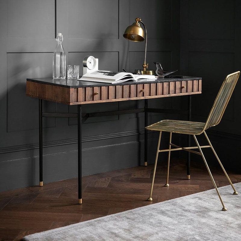 Suryavanshi Berkeley Marble Console Desk - A Fusion of Style and Functionality(W115 x D55 x H76Cm)