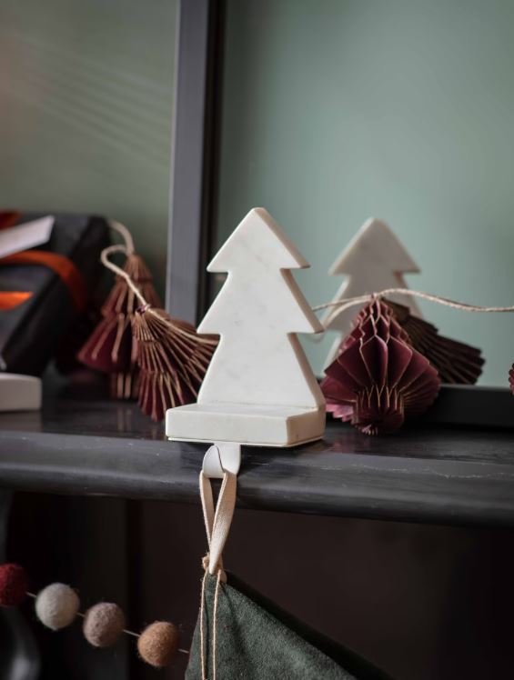 Suryavanshi Marble Christmas Stocking Holder
