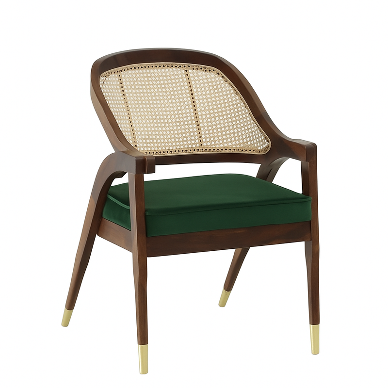 Sheesham Wood Cushioned Arm Chair