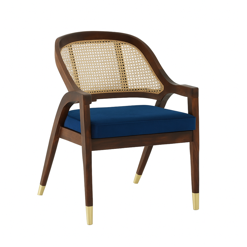 Sheesham Wood Cushioned Arm Chair
