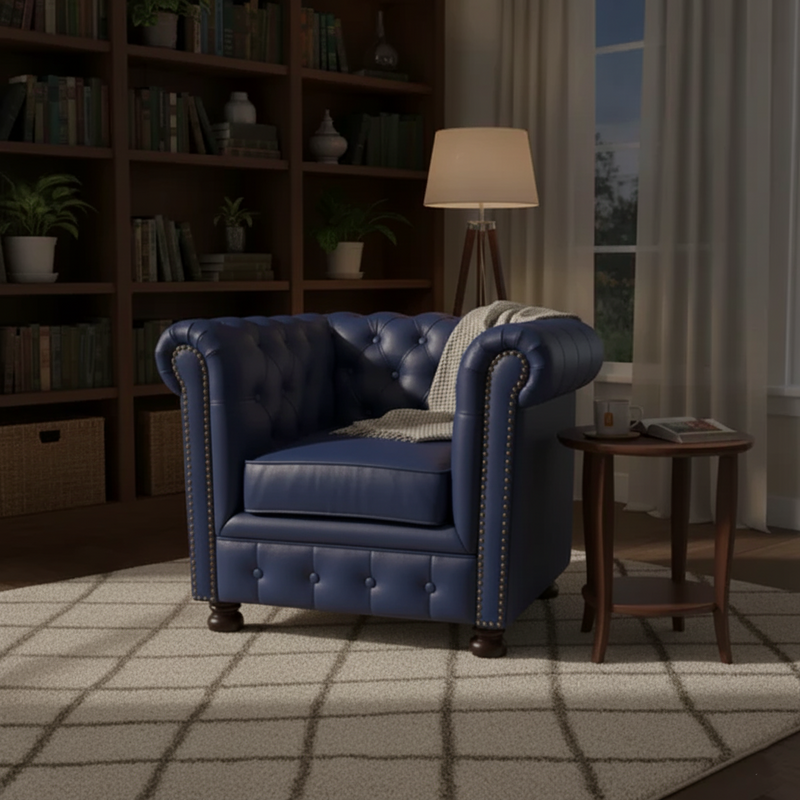 Suryavanshi Leatherette 1 Seater Sofa – Sleek and Stylish