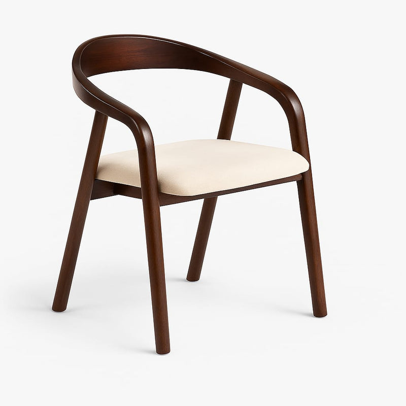 Suryavanshi Sheesham Wood Upholstered Dining Chairs (Customized fabric available)