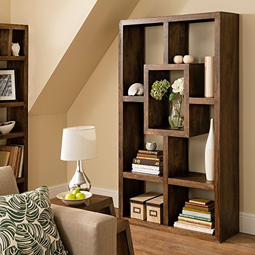 Suryavanshi Sheesham Wood Large Display Unit – Versatile Bookshelf (W100 x D35 x H175 cm)