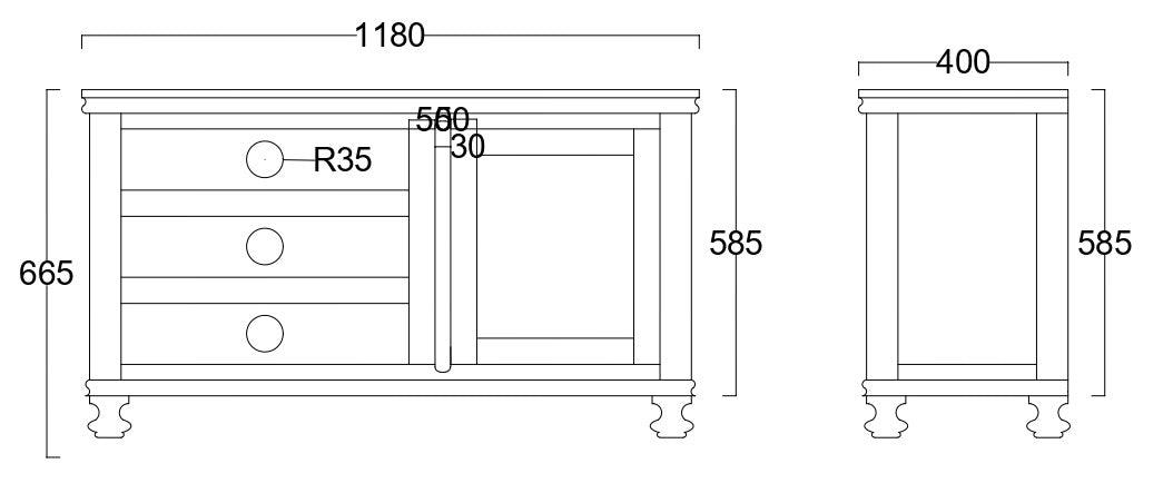 Suryavanshi Sheesham Wood TV Cabinet Unit with 1 Door & 5 Shelve for Home, TV Entertainment Unit