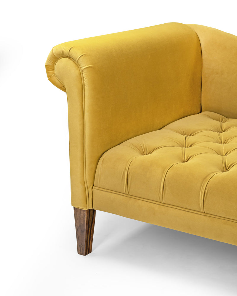 Suryavanshi Sheesham Wood Daybed Sofa – Velvet Upholstery – Luxurious Comfort – Elegant Living (W182 D80 H76 cm)