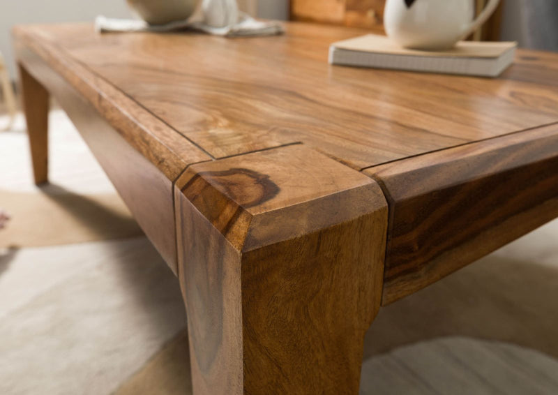 Suryavanshi Sheesham Wood Coffee Table Square Shape, Color Brown, Coffee Table, Coffee Table for Living Room (Sheesham Wood, W120 x D60 x H40 cm)