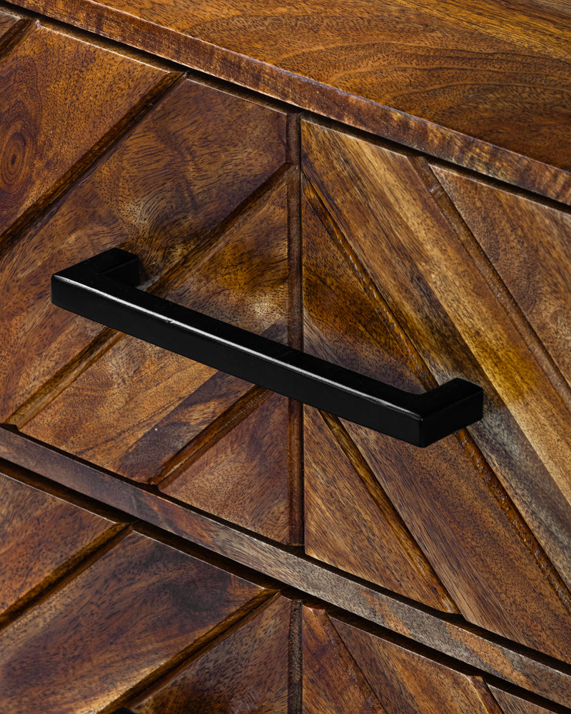 Parquet Sheesham Wood Sideboard Cabinet