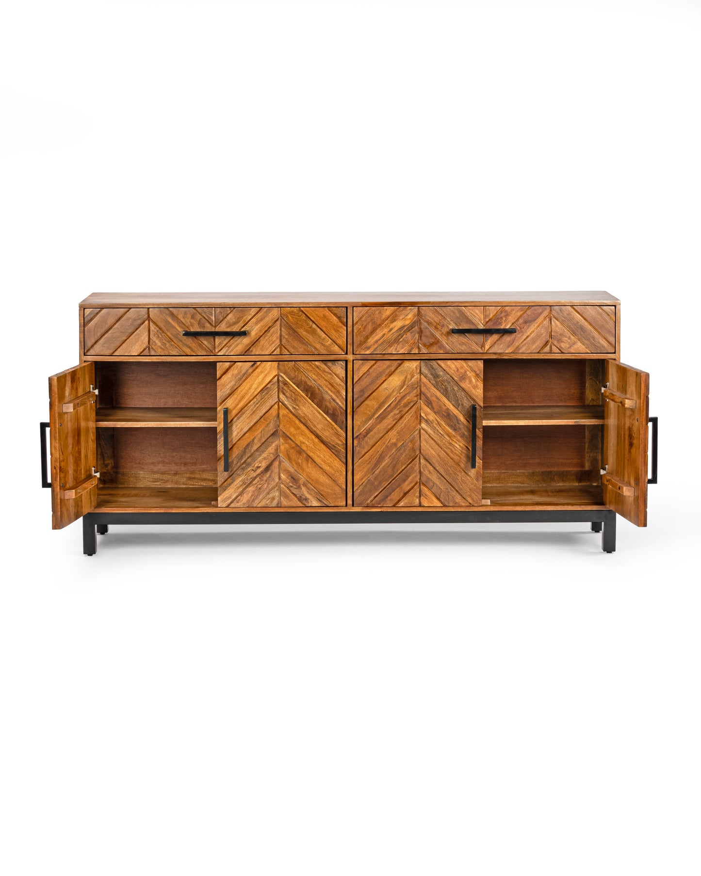 Parquet Sheesham Wood Sideboard Cabinet