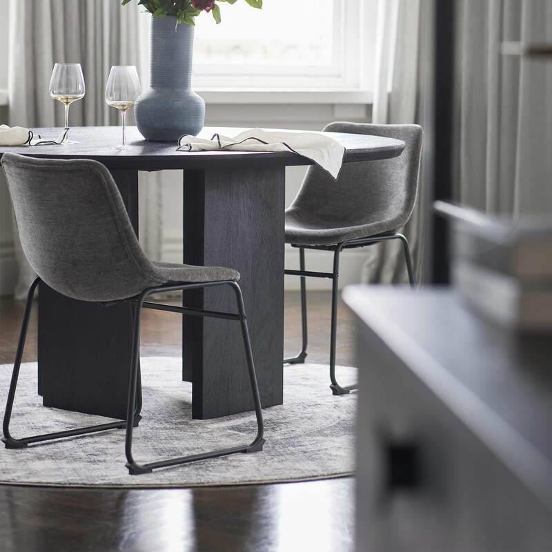 Zenith Solid Mango Wood Round Dining Table – 4 to 6 Seater -(Chairs Not Included)
