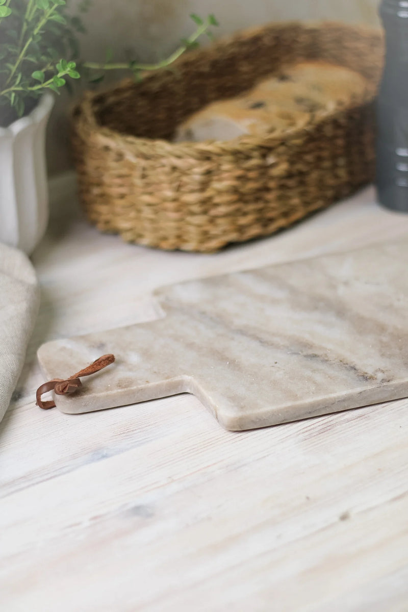 Suryavanshi Beige Rectangular Marble Chopping Board Galactic Twist ( 32x18x1.5cm )