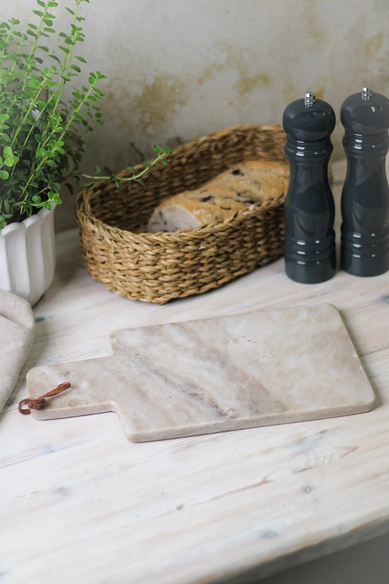 Suryavanshi Beige Rectangular Marble Chopping Board Galactic Twist ( 32x18x1.5cm )