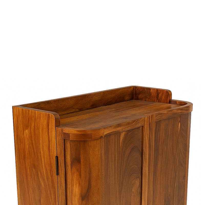 Suryavanshi Solid Sheesham Wood Shoe Cabinet for Home | 2 Door Shoe Rack with Storage | Wooden Shoe Organizer for Entryway & Living Room