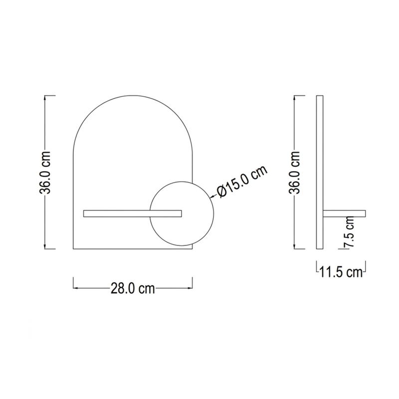 Suryavanshi Mango Wooden Wall Mounted Key Holder with Shelf | Modern Arch Design