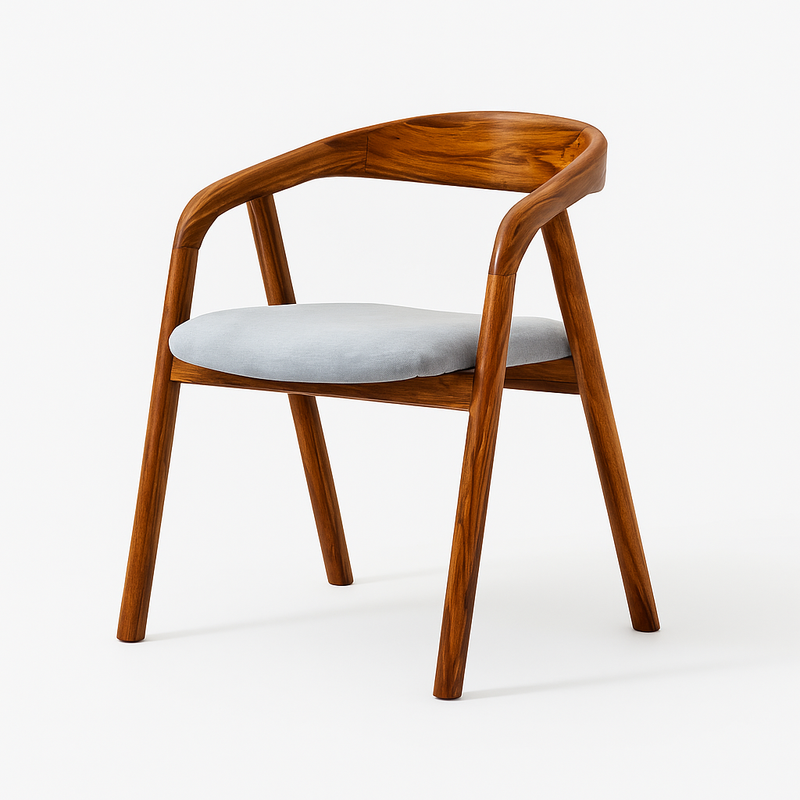 Suryavanshi Sheesham Wood Upholstered Dining Chairs (Customized fabric available)