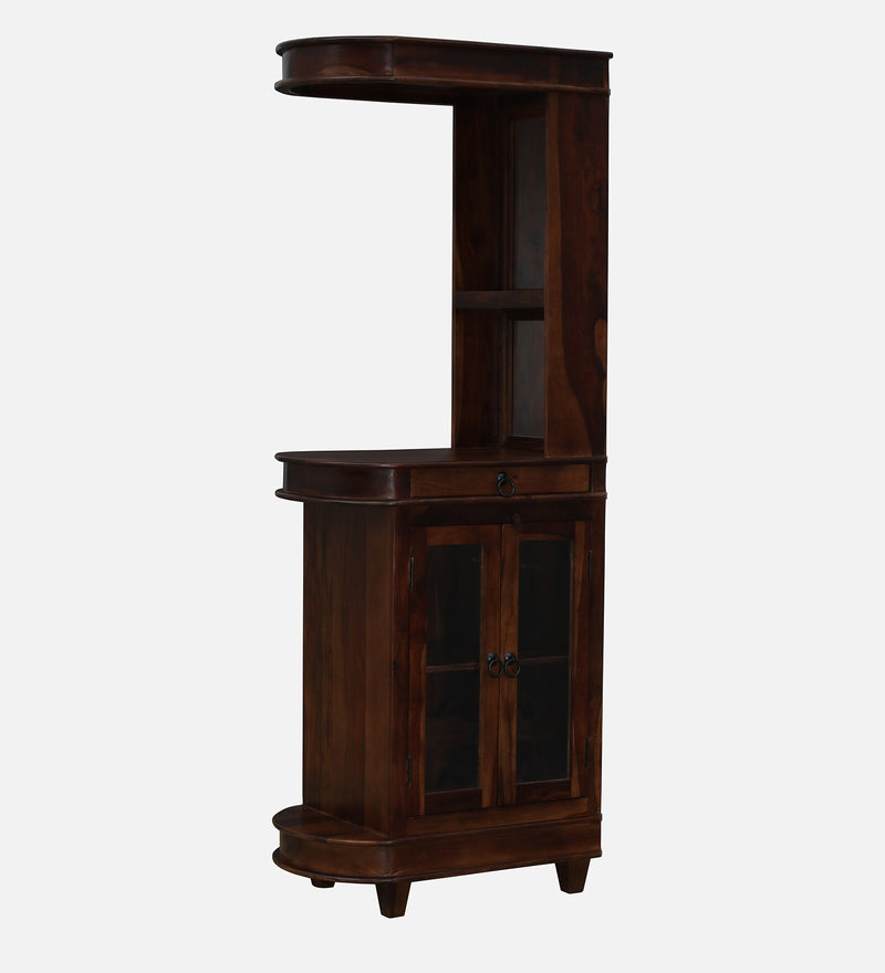 Suryavanshi Sheesham Wood Bar Cabinet for Home Bar - (W70 x D46 x H190 cm)