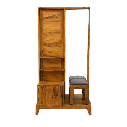 SURYAVANSHI Sheesham Wood Dressing Table with Stool