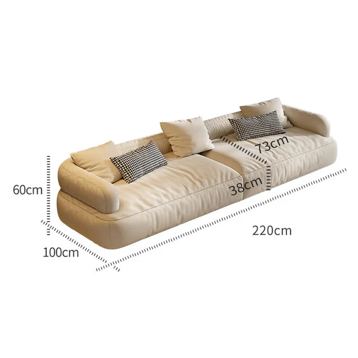 Suryavanshi Serena Luxe Cream Large Corner Freestyle Modular Minimalist Sofa