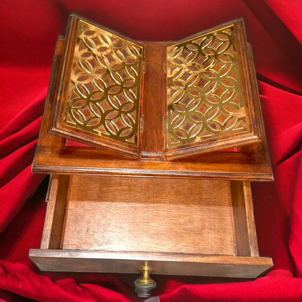 Holy Book Stand with Drawer