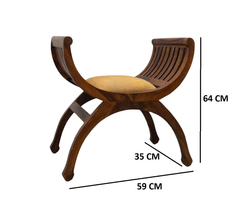 Suryavanshi Solid Sheesham Wood Single Seater Sofa Solid Wood 1 Seater (W35xH64xD59 CM)