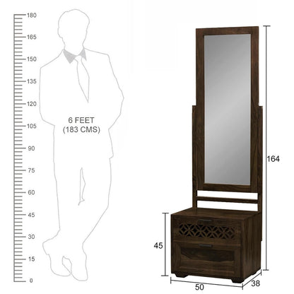 Aaranya Sheesham Wood Dressing Table with Mirror for Bedroom