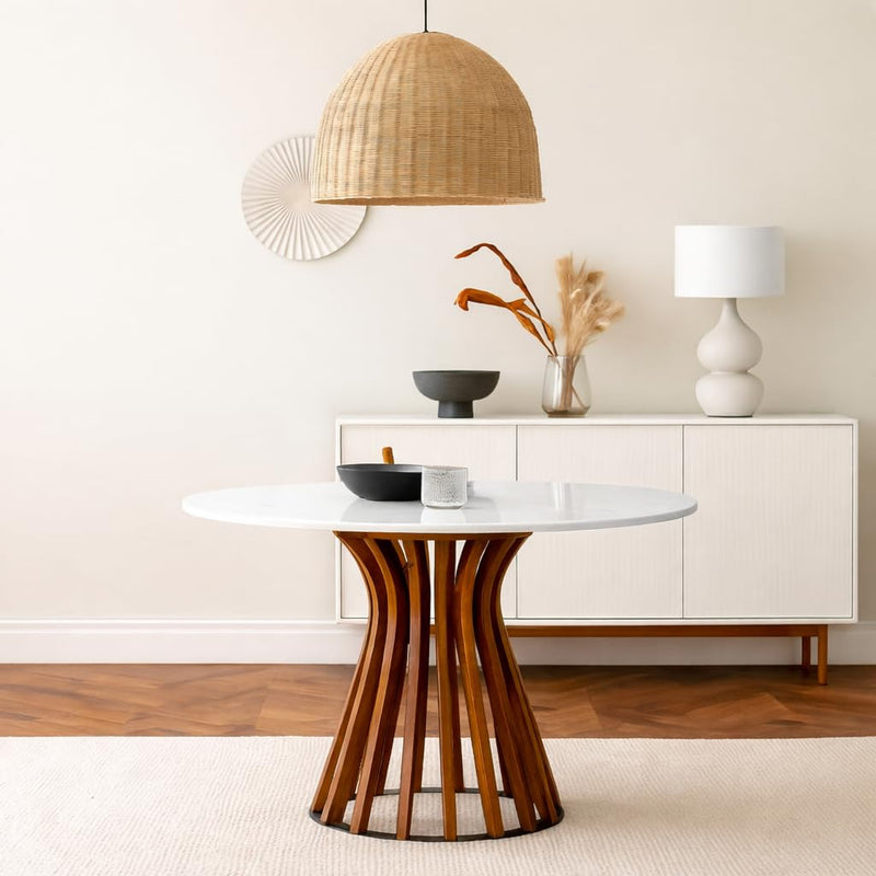 Harmony Modern Solid Wood Round Dining Table