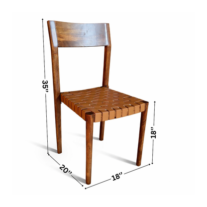 Neo Genuine Leather Dining Chair (Set of 2)