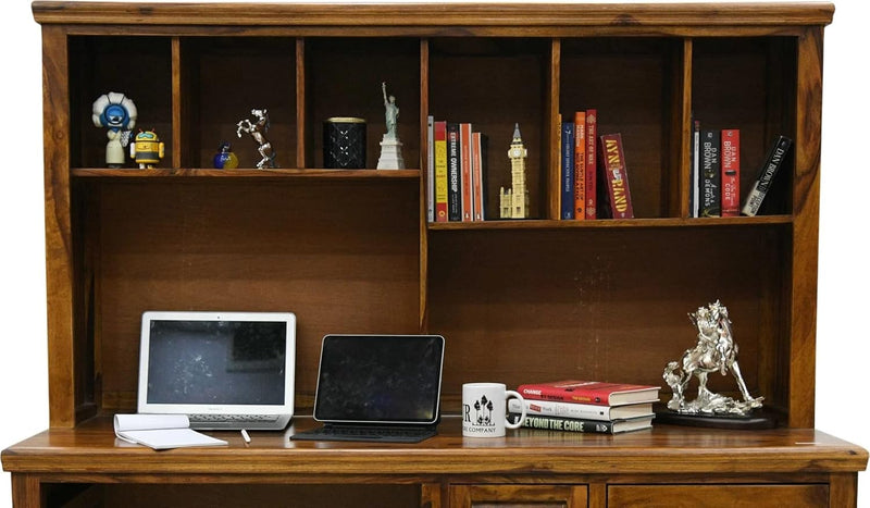 Suryavanshi Solid Sheesham Wood Multi-Purpose Office Study Table/Workstation in Teak Finish(W153, D60, H158 CM)