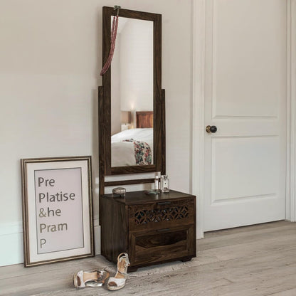 Aaranya Sheesham Wood Dressing Table with Mirror for Bedroom