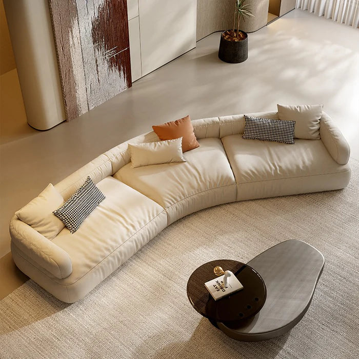 Suryavanshi Serena Luxe Cream Large Corner Freestyle Modular Minimalist Sofa