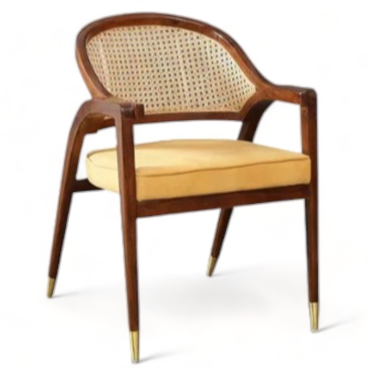 SURYAVANSHI Sheesham Wood Cushioned Arm Chair (W58.5 x D63.5 x H84 cm)