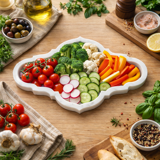 White Marble Serving Board