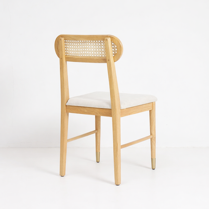 Modern Round Marble Top Dining Table for 4 Seater Dining Set – Solid Mango Wood Base