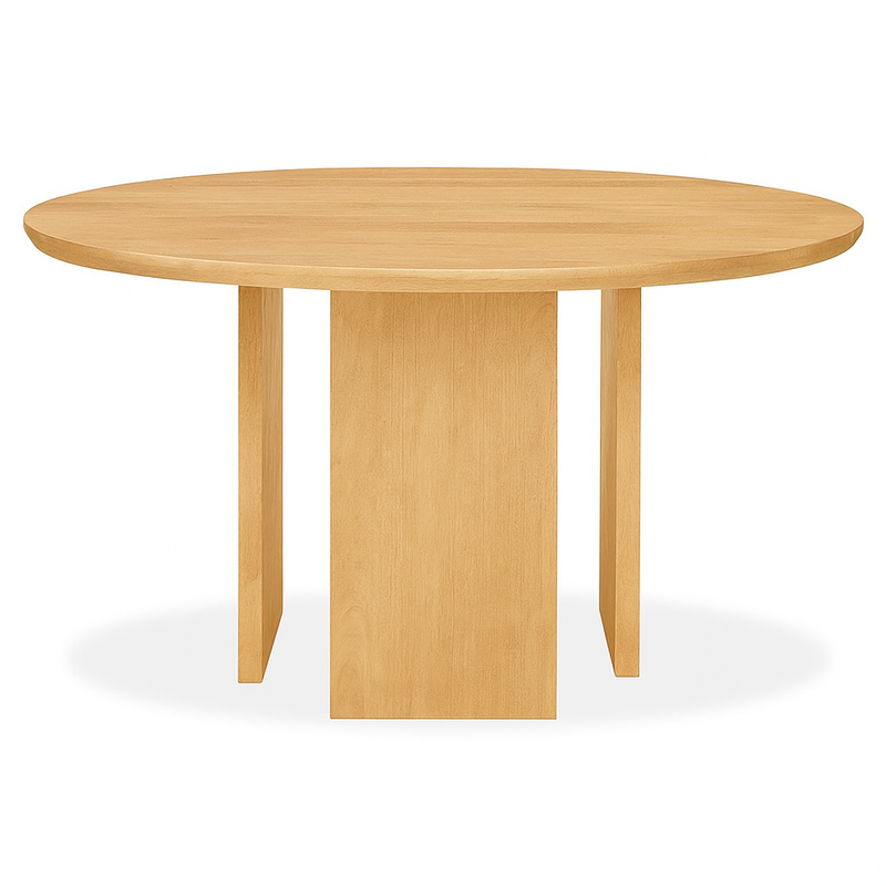 Zenith Solid Mango Wood Round Dining Table – 4 to 6 Seater -(Chairs Not Included)