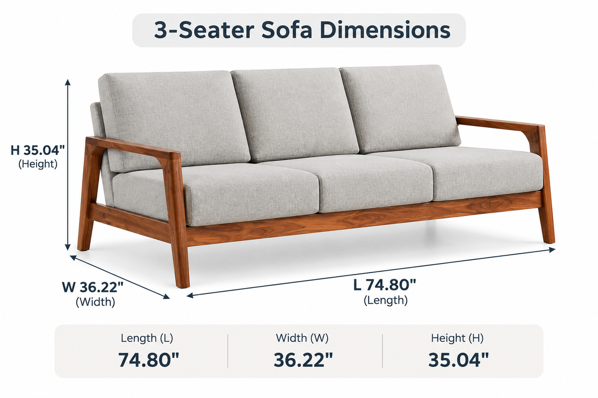 Mayfair Solid sheesham Wood Set - Grey