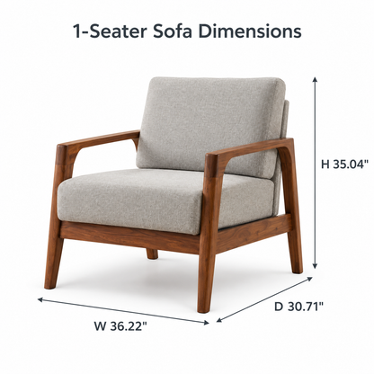 Mayfair Solid sheesham Wood Set - Grey