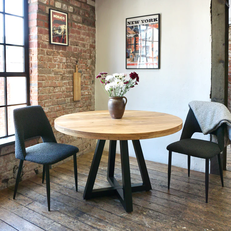 HOLLAND Solid Oak Smooth Finish Dining Table