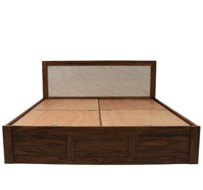 Suryavanshi Solid Sheesham Wood Queen / King Size Bed with Storage & Headboard
