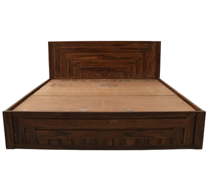 Suryavanshi OTTOMAN  Solid Sheesham Wood Storage Bed with Hydraulic Lift & Manual