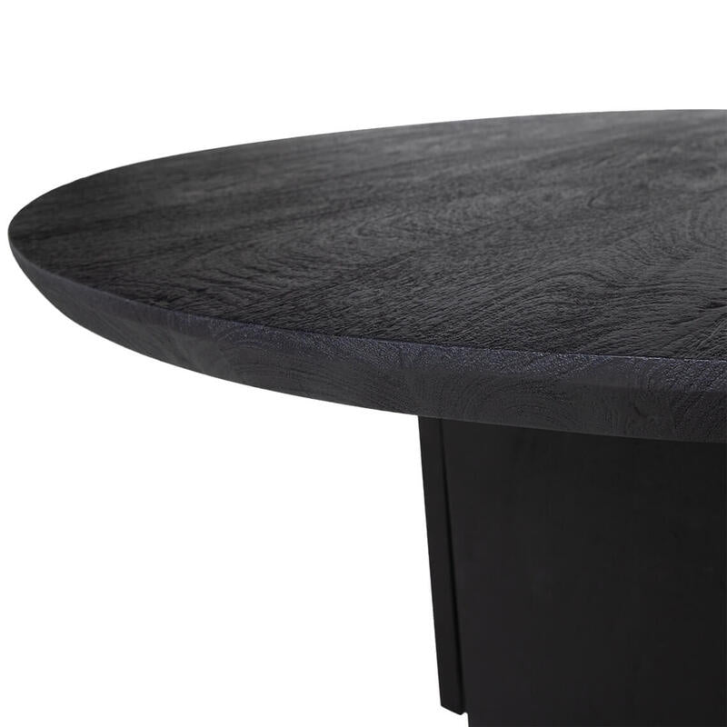 Suryavanshi Mango Wood Round Dining Table – Exquisite Craftsmanship – Elegant Centerpiece for Gatherings (Mango Wood-Round, Dia.140 cm and H76 cm)