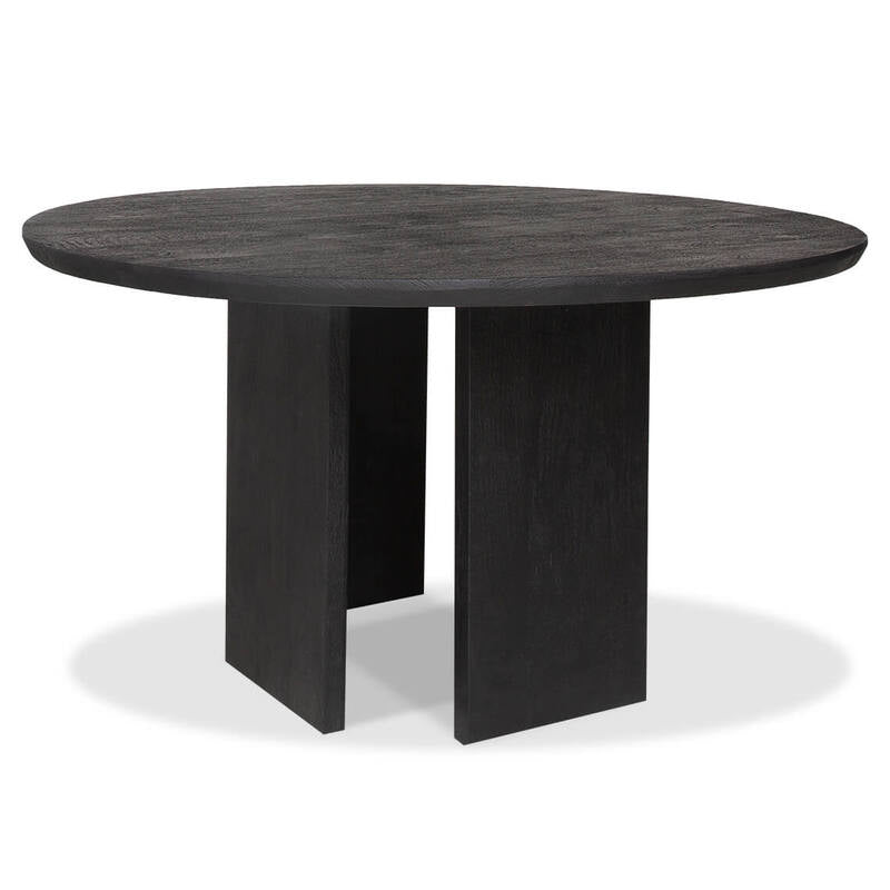 Suryavanshi Mango Wood Round Dining Table – Exquisite Craftsmanship – Elegant Centerpiece for Gatherings (Mango Wood-Round, Dia.140 cm and H76 cm)