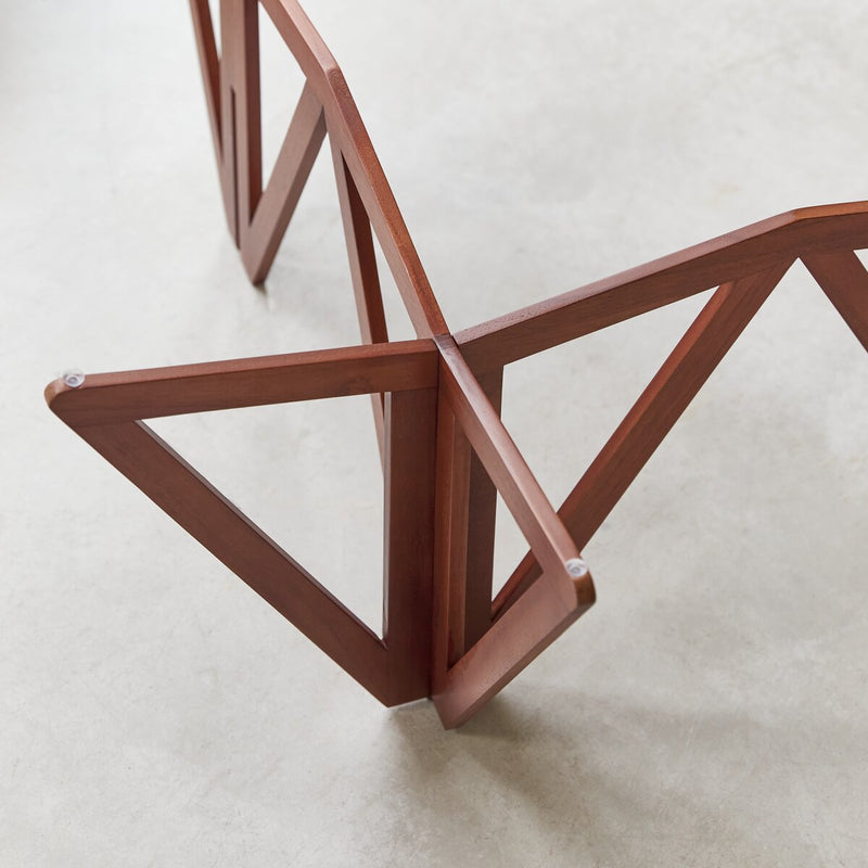 Suryavanshi Sheesham Wood Base, Glass Top Coffee Table (Glass Top-Square, W100 D100 H35 cm)