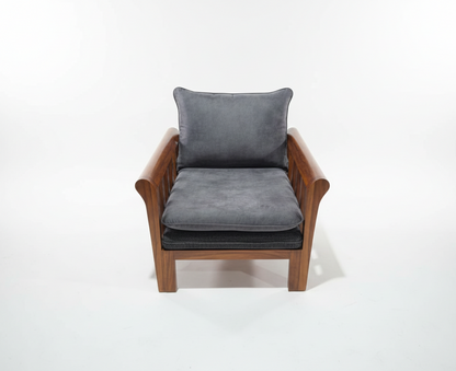 ZenComfort Sheesham Wood Single Seater Sofa