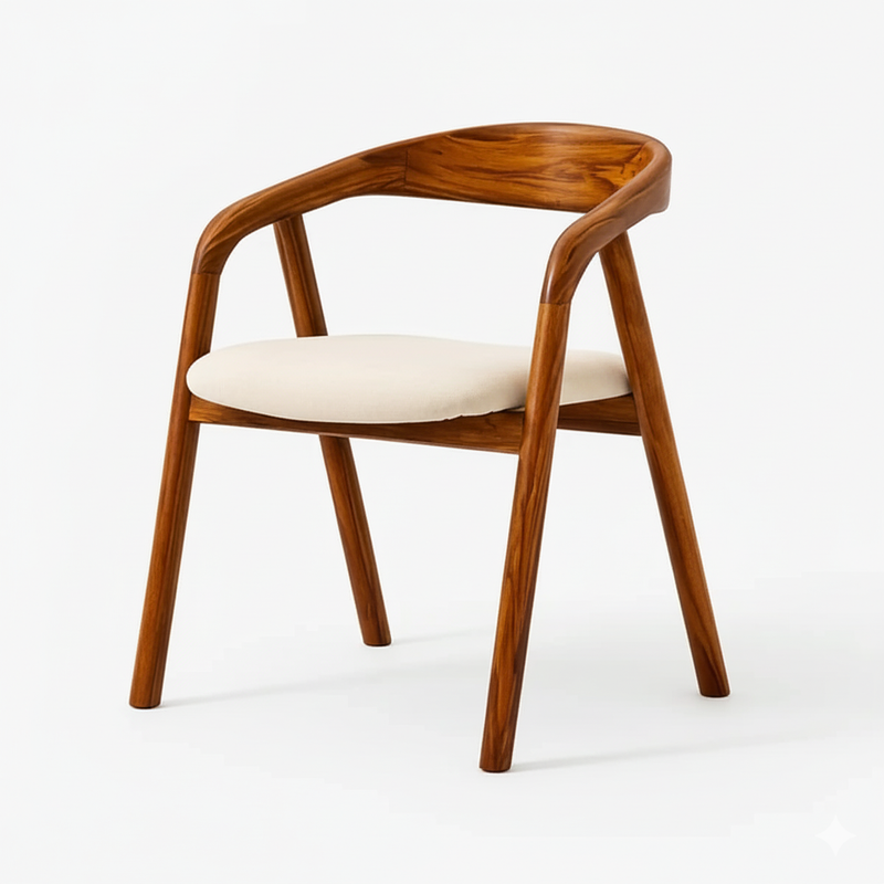 Suryavanshi Sheesham Wood Upholstered Dining Chairs